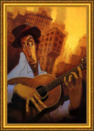 Planet Squared presents...  El Gitarrista by Justin Bua.  Click for more!