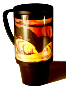 "Electric~Waves" Travel Mug by R~A~S.   NEW FOR 2005!