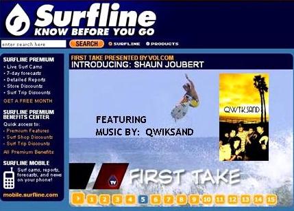 QWIKSAND featured on SurflineTV