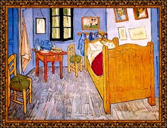 Planet Squared presents... "Bedroom at Arles" by Van Gogh.  Click for more!